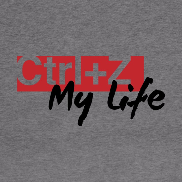 Ctrl+Z My Life on White by halfzero